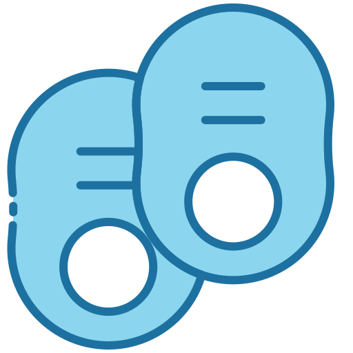 zapatos de bebé icono gratis