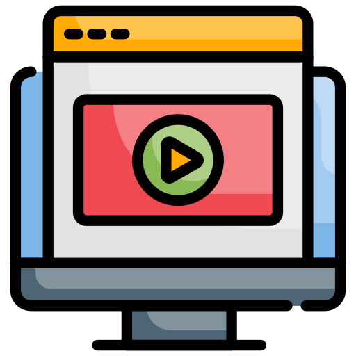 reproductor de video icono gratis