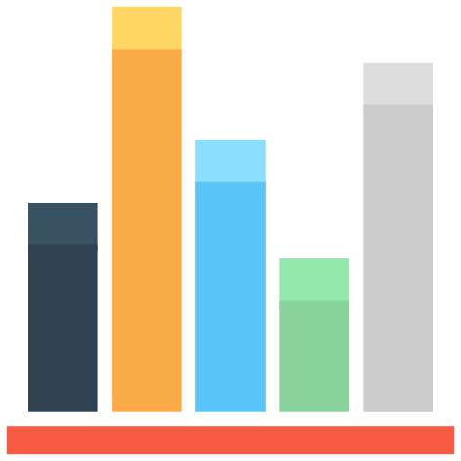 gráfico de barras icono gratis