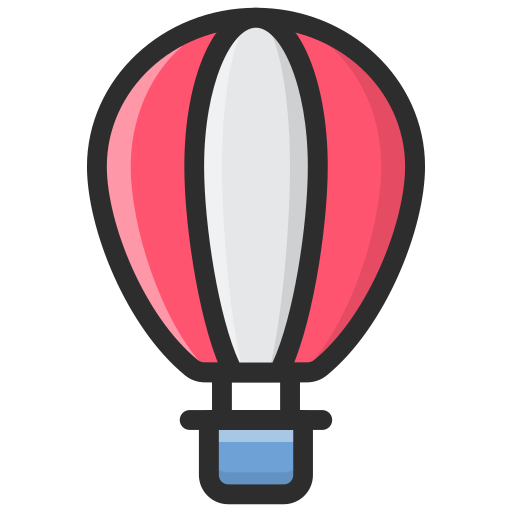 Hot air balloon Generic Outline Color icon