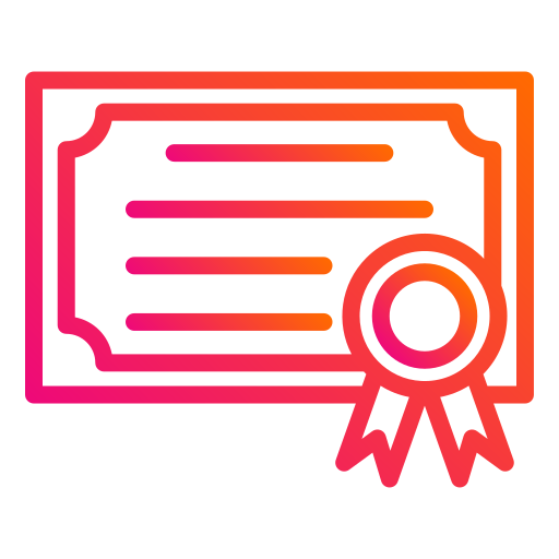 Сертификат бесплатно иконка