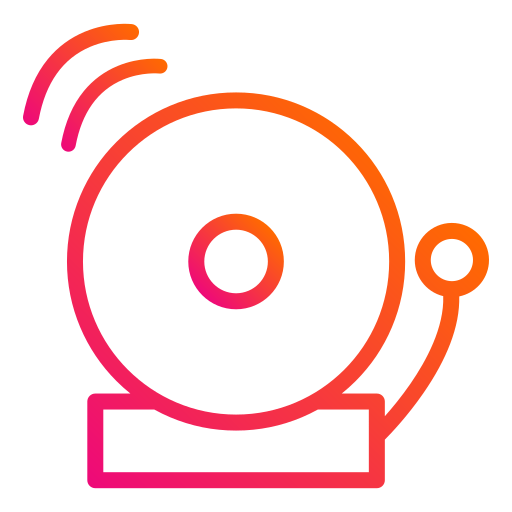 campana del colegio icono gratis