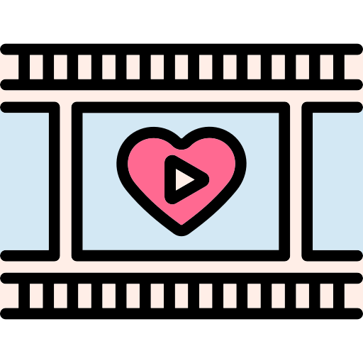 video de boda icono gratis