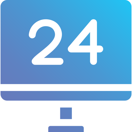 Number 24 Generic Flat Gradient icon