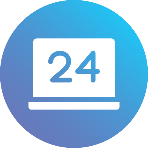24 hours free icon 24 hours free icon