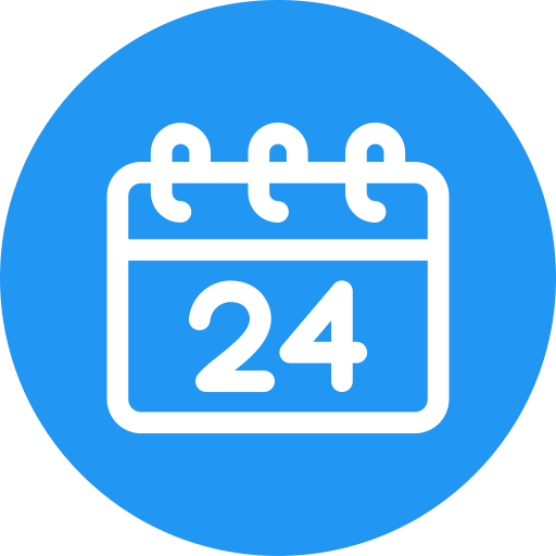 24 hours free icon