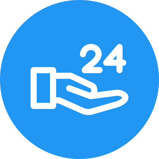 24 hours free icon 24 hours free icon