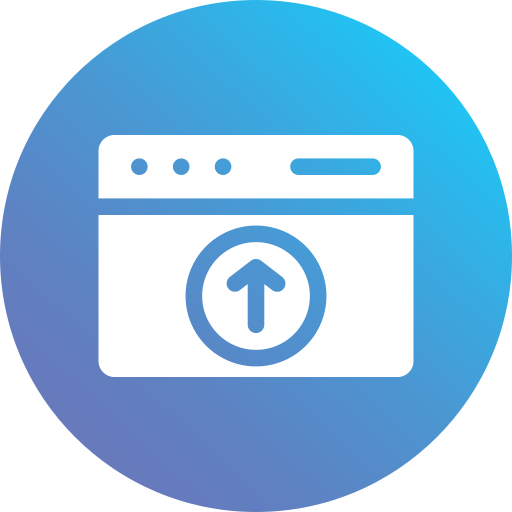 Upload Generic Flat Gradient icon