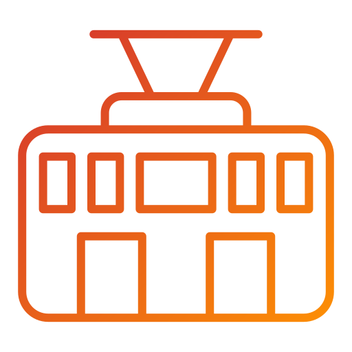 tranvía icono gratis