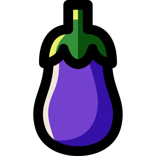 Eggplant Generic Outline Color Icon