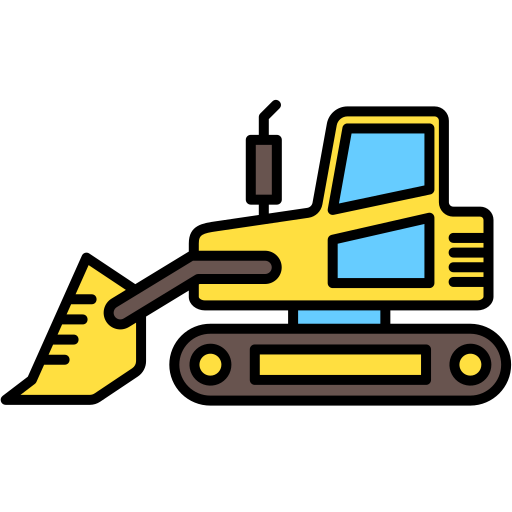 Бульдозер бесплатно иконка Бульдозер бесплатно иконка