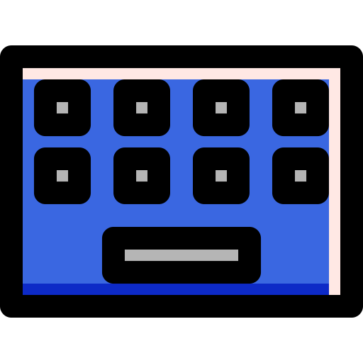 Keyboard Generic Outline Color icon