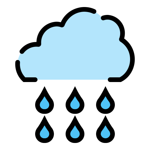 Rainy Generic Outline Color icon