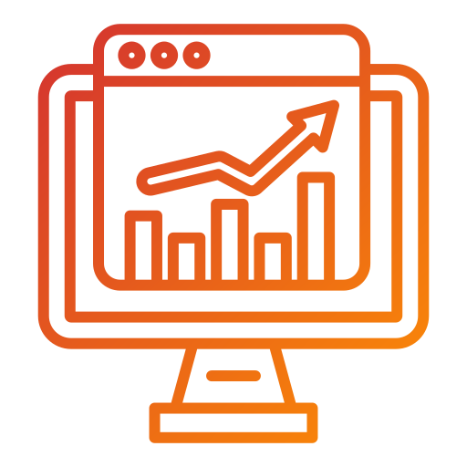 análisis de mercado icono gratis