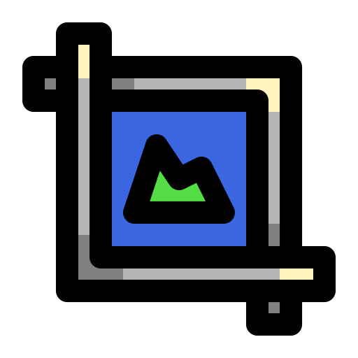 Crop Generic Outline Color icon