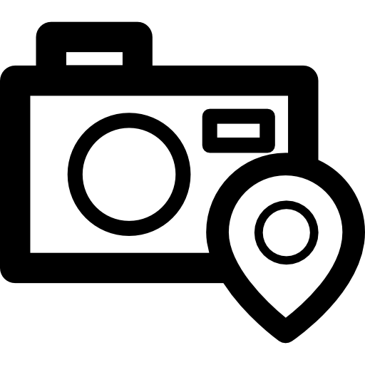 lugares para fotografiar icono gratis