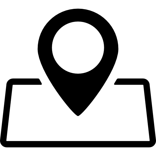 Location pin on map free icon