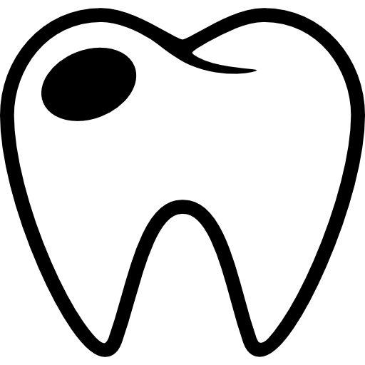 Molar with cavity icon