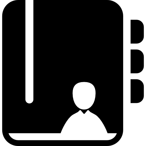 contact icon png black