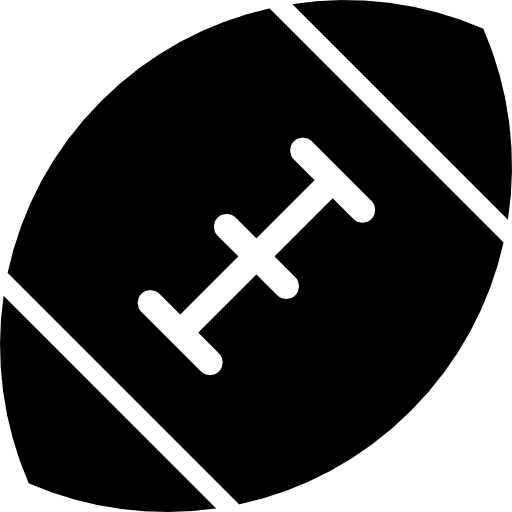 pelota de rugby icono gratis