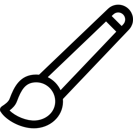 cepillo de pintura icono gratis