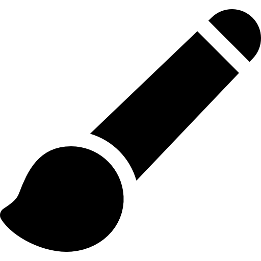 cepillo de pintura icono gratis