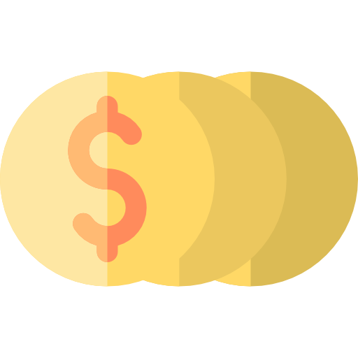 monedas icono gratis