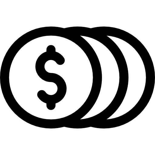 monedas icono gratis