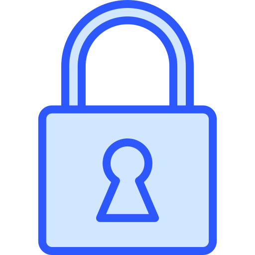 Padlock Generic Blue icon