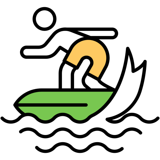 Surfing board - Free sports and competition icons