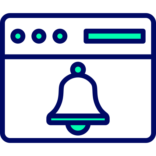 campana de notificación icono gratis