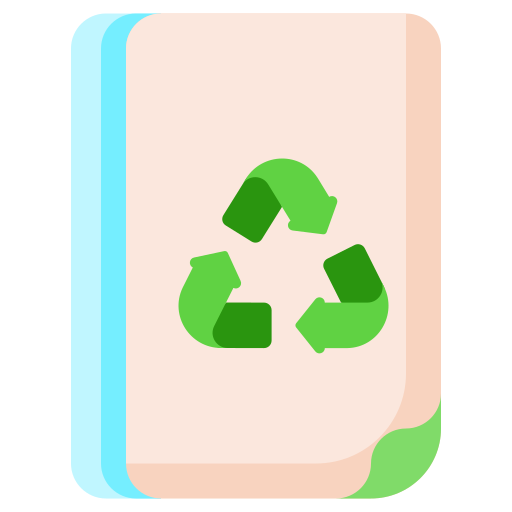 papel reciclado icono gratis