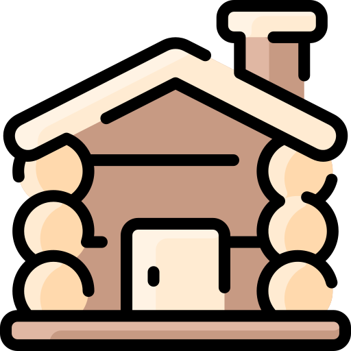 casa de madera icono gratis