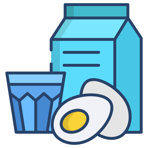 Milk free icon Milk free icon