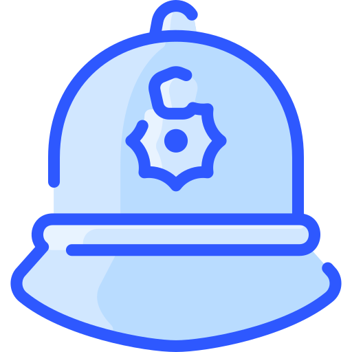 sombrero de policia icono gratis