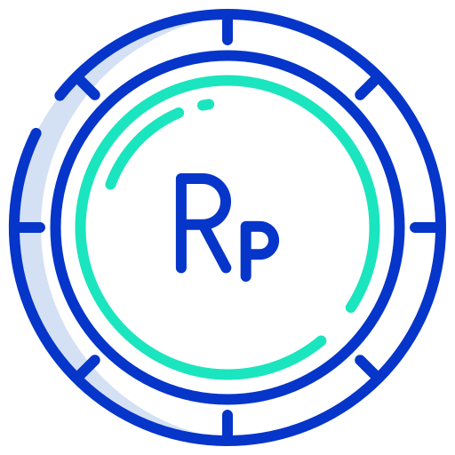 rupia indonesia icono gratis