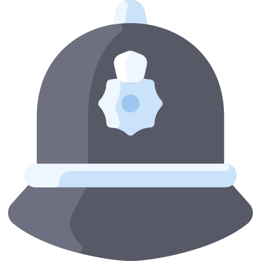 sombrero de policia icono gratis