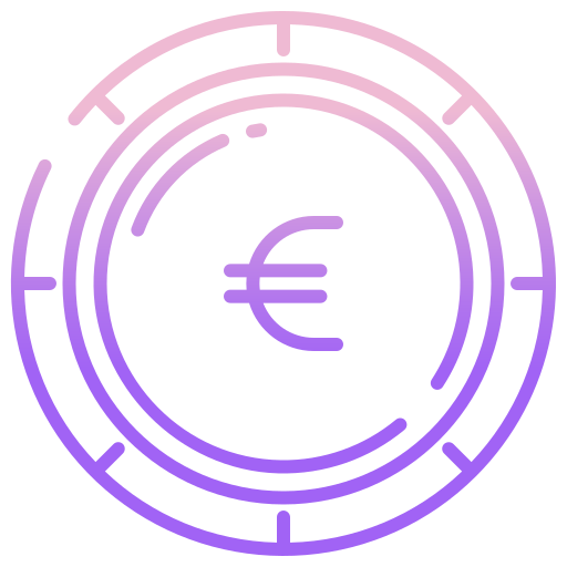 Euro Icongeek26 Outline Gradient icon