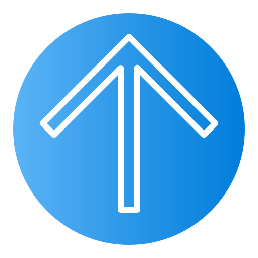 Up arrow Generic Flat Gradient icon