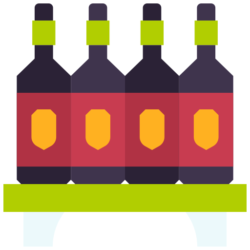 estante de vino icono gratis