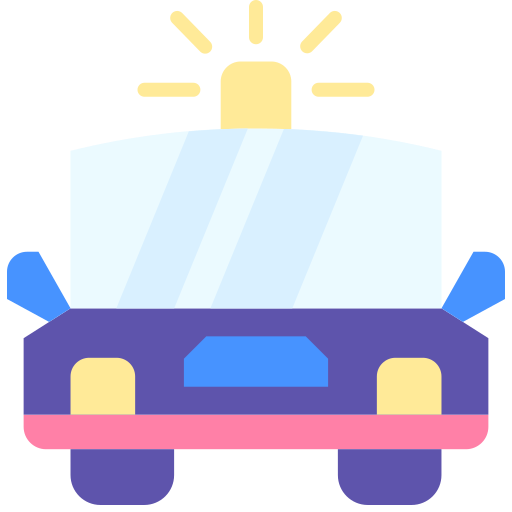 coche de policía icono gratis