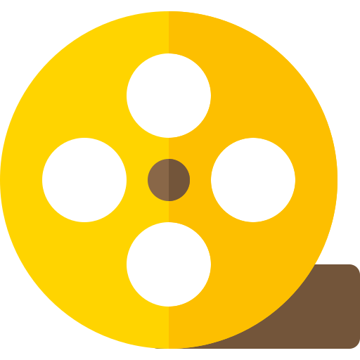 Film Basic Rounded Flat icon