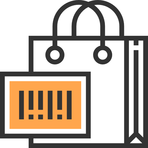 bolsa de compras grátis ícone