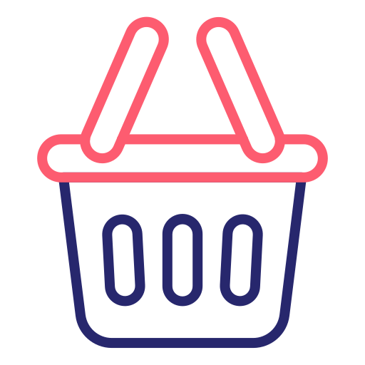 Shopping basket Generic Outline Color icon