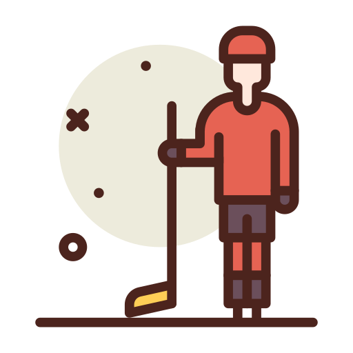 equipo de hockey icono gratis