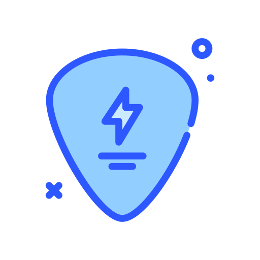 Guitar Pick Darius Dan Blue Icon