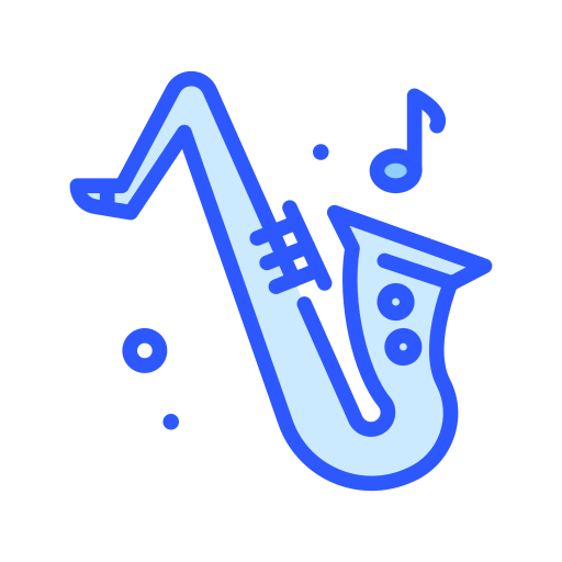 saxofón icono gratis