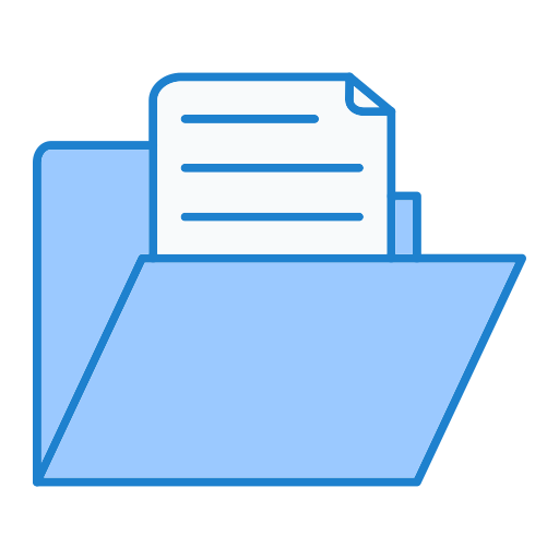 File Generic Blue icon