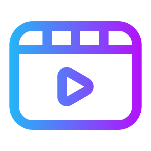 Video Generic Gradient icon