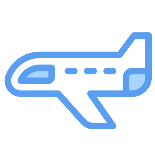 Plane Generic Blue icon